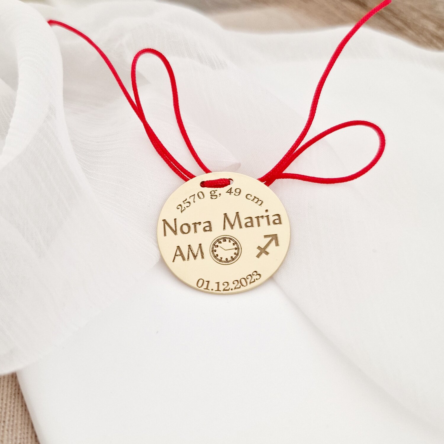 Banut Botez Marturie- Argint 925 placat cu Aur Galben 18K