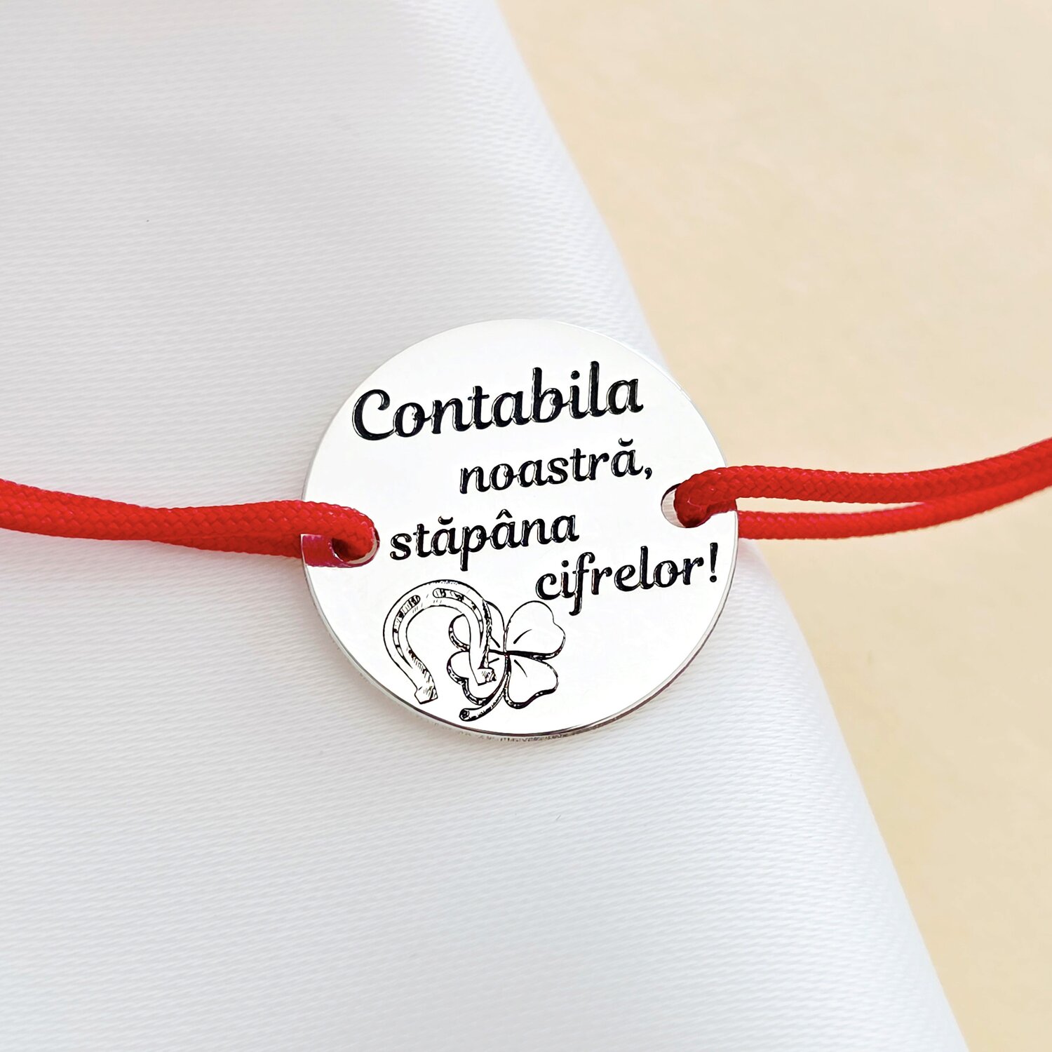 Bratara contabila noastra - Argint 925 - Snur reglabil