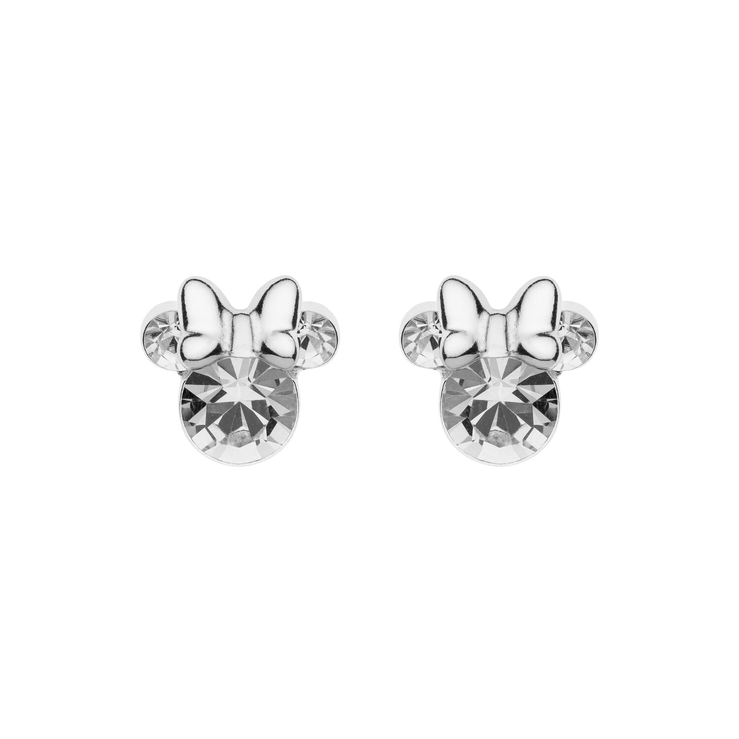 Cercei Disney Birthday Minnie Mouse luna Aprilie - Argint 925 si Cristal