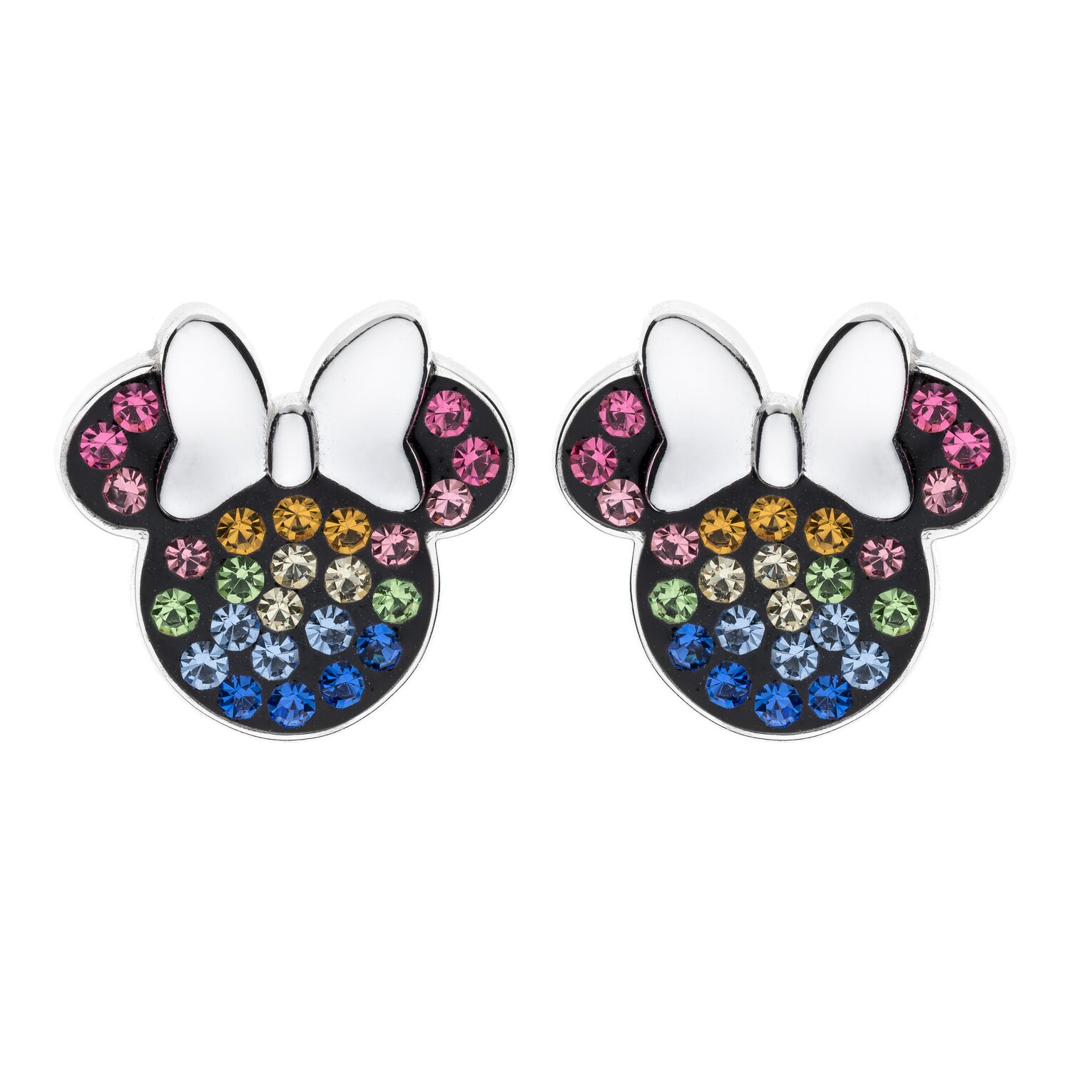 Cercei Disney Minnie Mouse - Argint 925 si Cubic Zirconia colorate