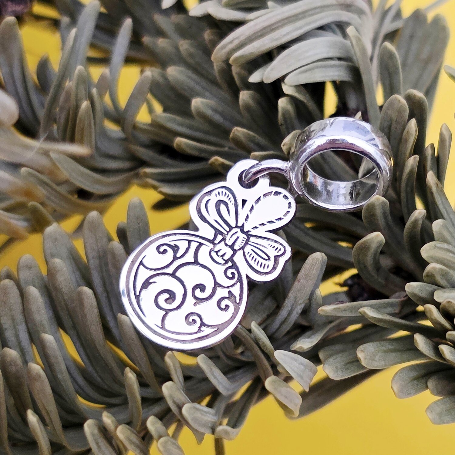 Charm personalizat Craciun - Glob - Argint 925