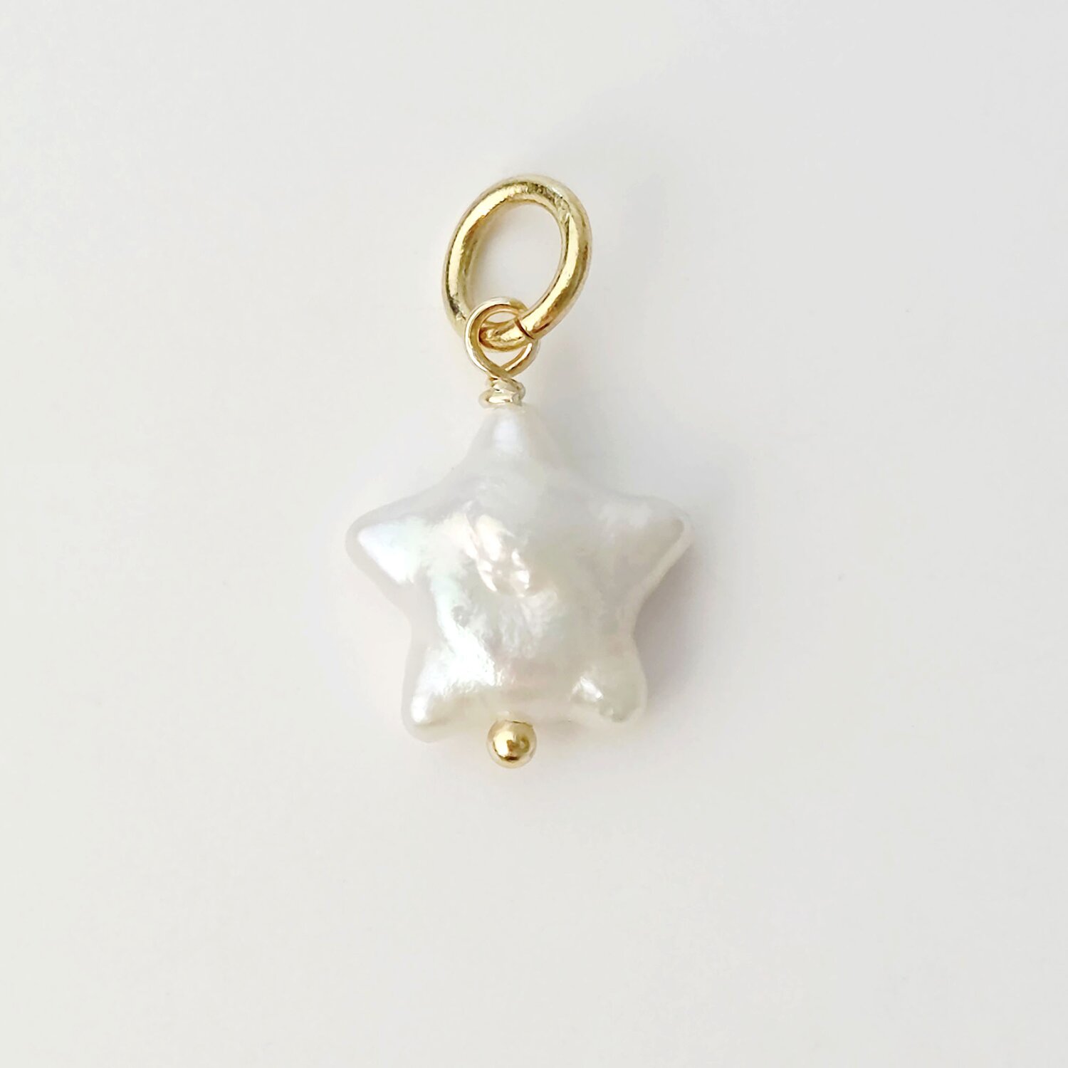 ELM Charm - Perla stea - Argint 925 placat cu Aur Galben 18K