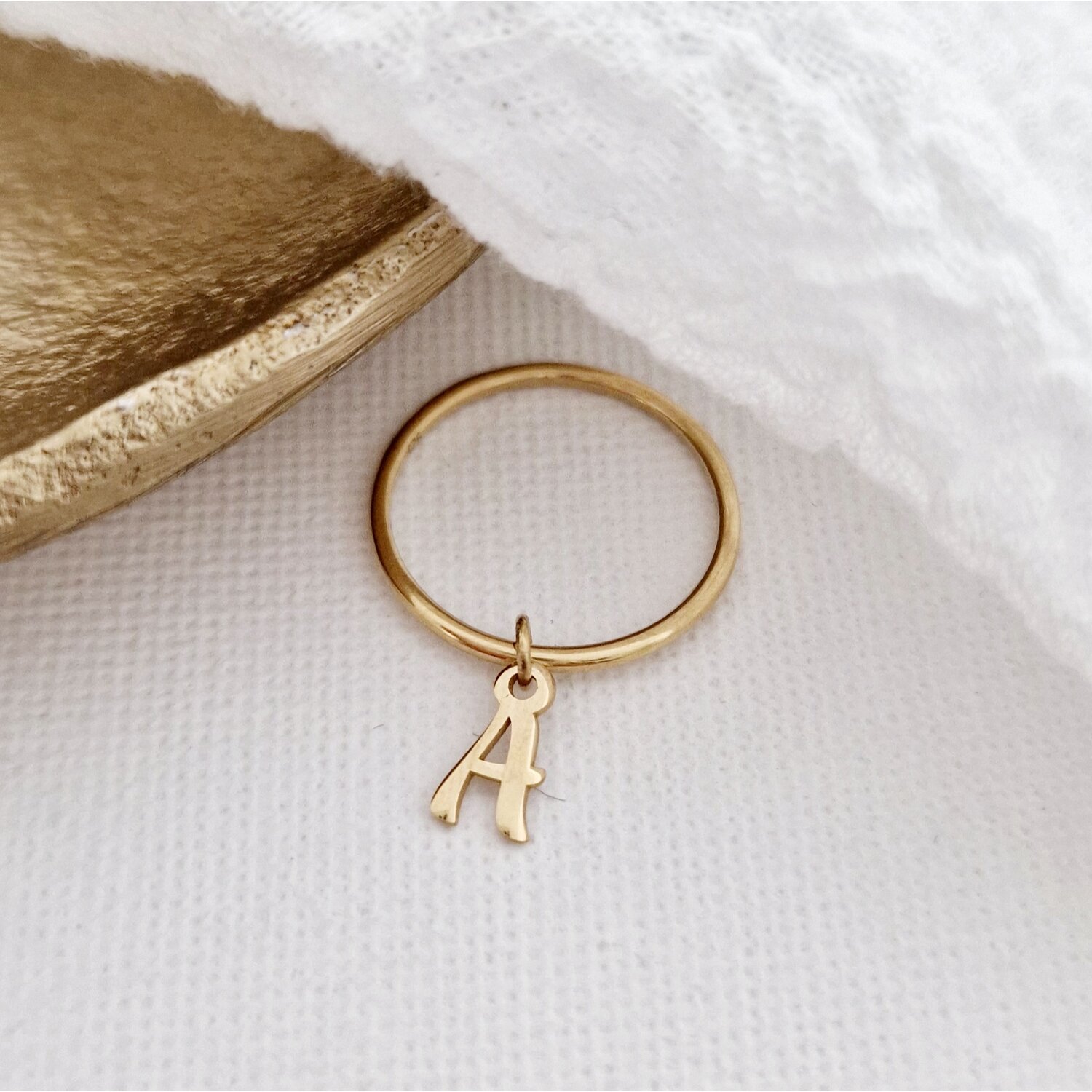 Inel Midi cu Charm - Always be yourself - Argint 925 placat cu Aur Galben 18K