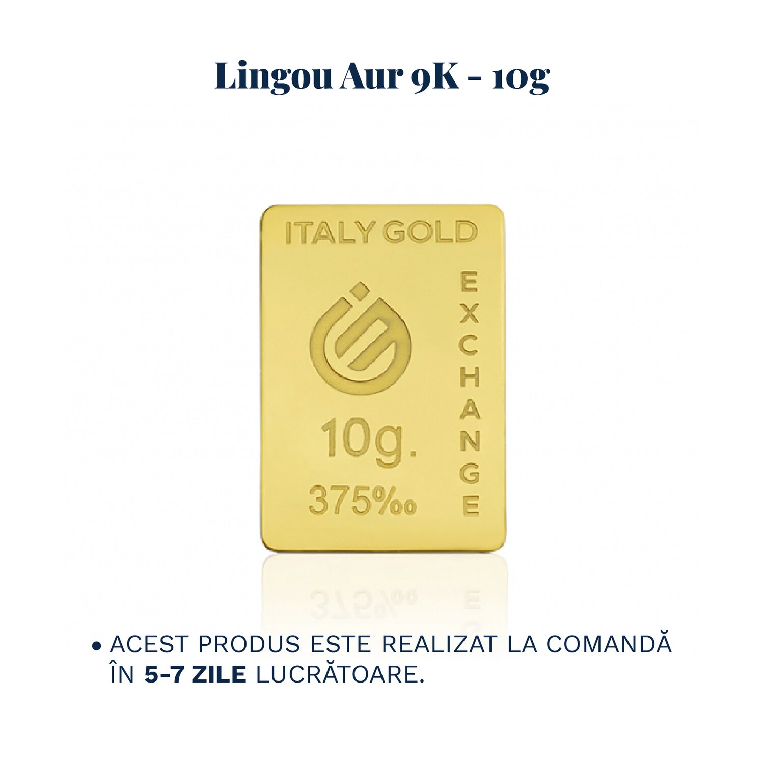 Lingou Aur 9K de 10g Personalizat